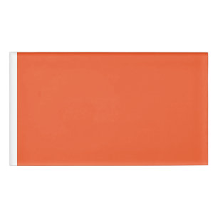 Enhance Your Space with an Eye-Catching Orange Name Tag