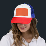 Enhance Your Space with an Eye-Catching Orange Trucker Hat<br><div class="desc">Transform your room with a bold and stylish orange background paired with a sleek black border. Discover how this dynamic duo can add a pop of colour and definition to any space!</div>