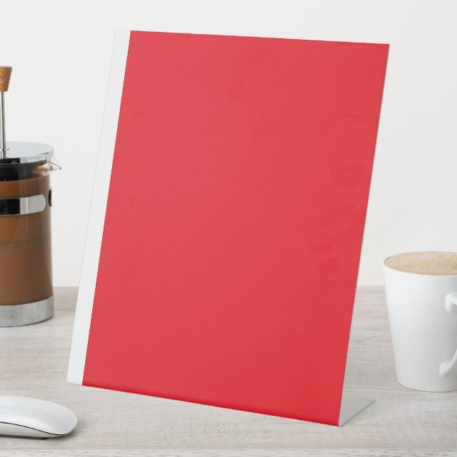 Enhance Your Website Banner with Red Background  Pedestal Sign (In SItu)