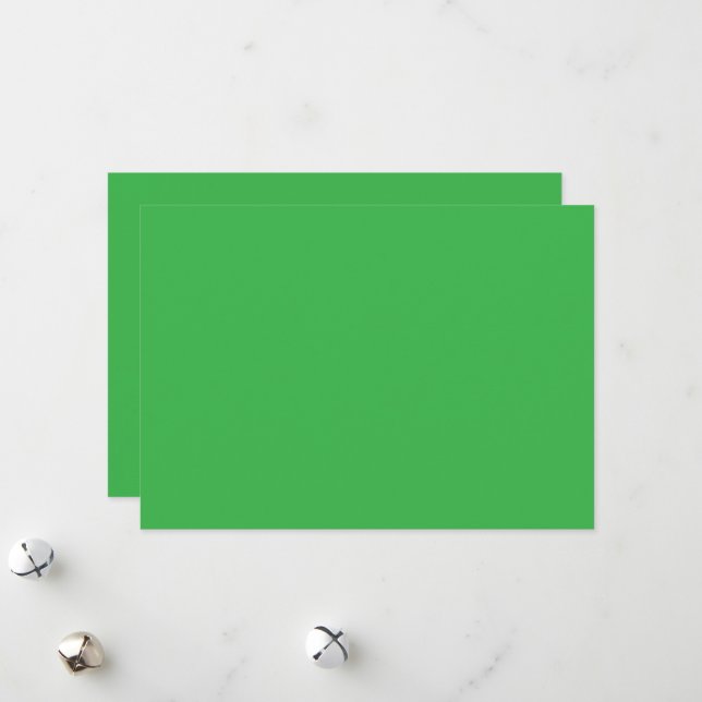 Enhance Your Website with a Green Background Holiday Card (Front/Back In Situ)