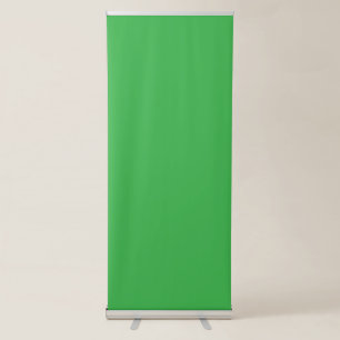 Enhance Your Website with a Green Background Retractable Banner
