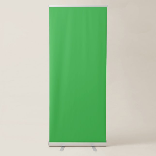 Enhance Your Website with a Green Background Retractable Banner (Front)
