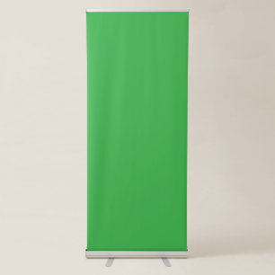 Enhance Your Website with a Green Background Retractable Banner
