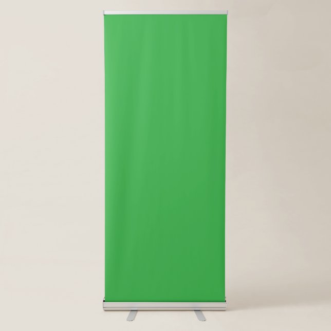 Enhance Your Website with a Green Background Retractable Banner (Front)
