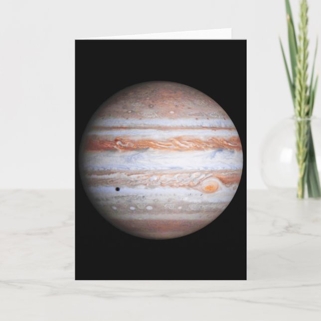 ENHANCED image of Jupiter Cassini flyby NASA Card (Front)