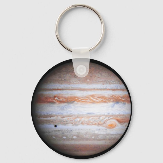 ENHANCED image of Jupiter Cassini flyby NASA Key Ring (Front)