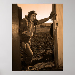 Enhanced portrait of Edward M. Thomas Poster