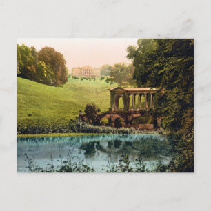 (enhanced) Prior Park College with Palladin Bridge Postcard