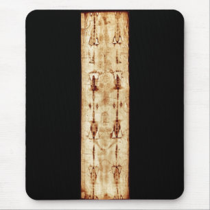 ENHANCED Shroud of Turin full image Jesus Christ Mouse Mat