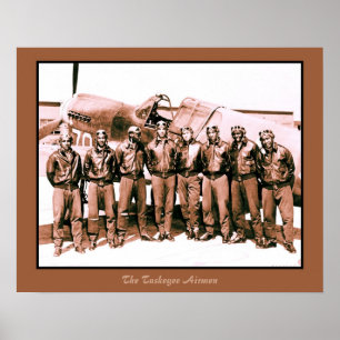(enhanced) The Tuskegee Airmen (20 by 16 inch) Poster