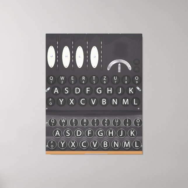Enigma Machine Canvas Print (Front)
