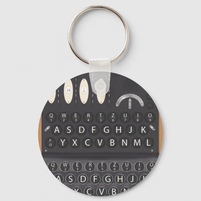 Enigma Machine Key Ring (Front)