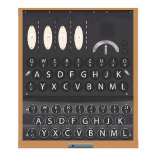 Enigma Machine Standing Photo Sculpture