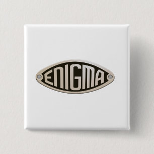 ENIGMA. WWII, CODE BREAKERS, LOGO. 15 CM SQUARE BADGE