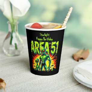 Enigmatic Aliens Appear Near Area 51 Paper Cups