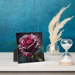 Enigmatic Baccara Rose Plaque