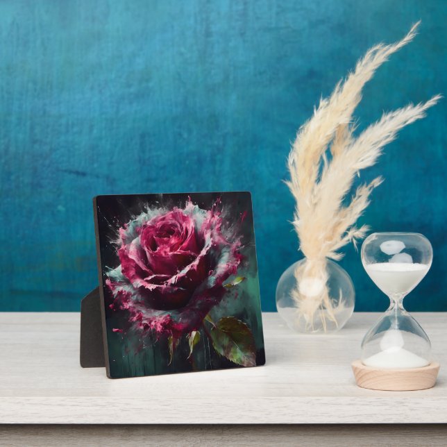 Enigmatic Baccara Rose Plaque (Insitu)