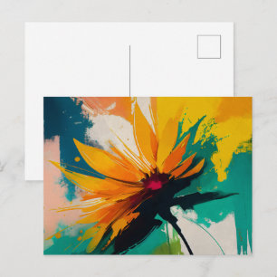 Enigmatic Blossom – A Dance Of Colour And Motion Postcard
