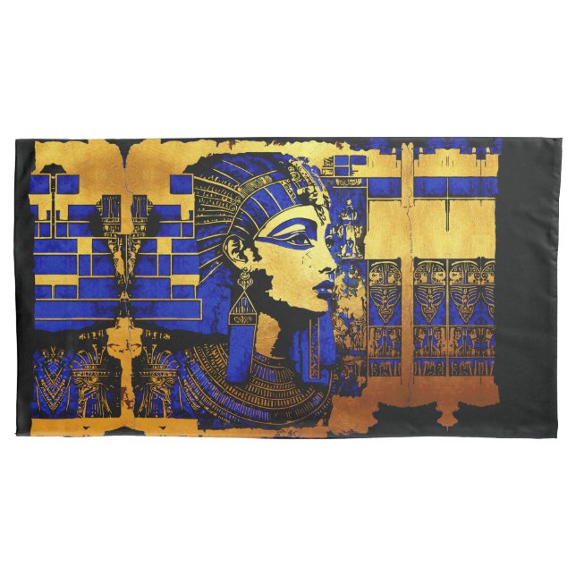 Enigmatic Egyptian Pharaonic Manuscripts Pillowcase (Front-Left)