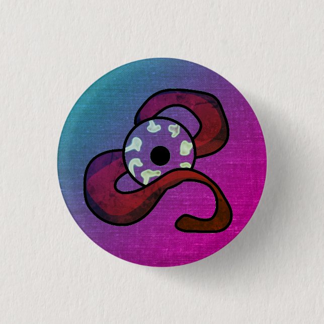 Enigmatic Entwined Eye 3 Cm Round Badge (Front)