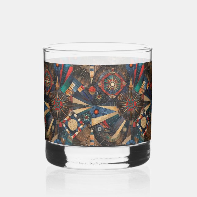 Enigmatic Navy "Ancient Indigenous Chronicles" Roc Whiskey Glass (Front)