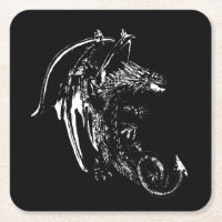Enigmatic Night Dragon Fantasy Creature Design