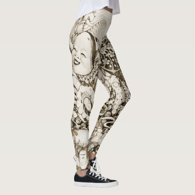 enigmatic octopus@miyairi leggings (Right)