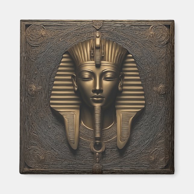 Enigmatic Pharaoh Magnet - Metallic Elegance (Front)