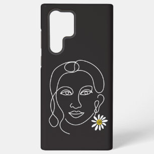 Enigmatic Woman - line art Design Samsung Galaxy Case