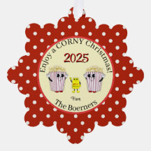 Enjoy A Corny Christmas! Popcorn Paper Tag