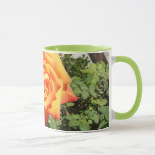 Enjoy a Mug with an Orange Rose from Balboa Island
