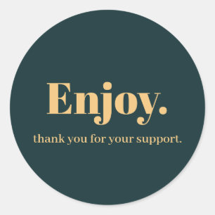 Enjoy Business Sticker Design