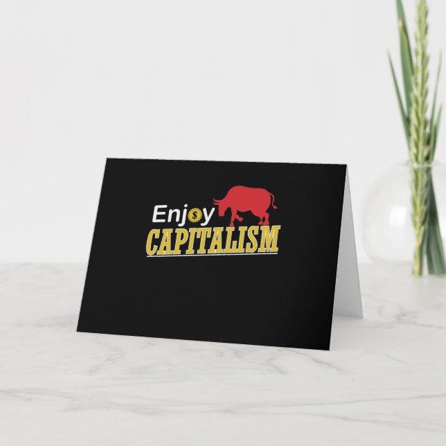 Enjoy Capitalism Card (Front)