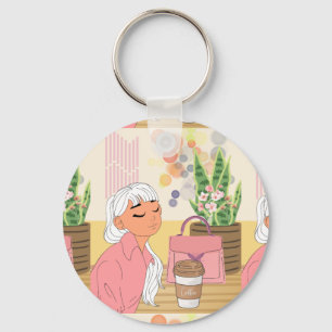 ENJOY COFFEE IS PRICELESS KEY RING