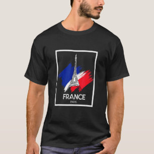 Enjoy Cool Paris Eiffel Tower Illustration Graphic T-Shirt