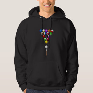 Enjoy Cool Pool Billiards Game Balls Graphic Desi Hoodie