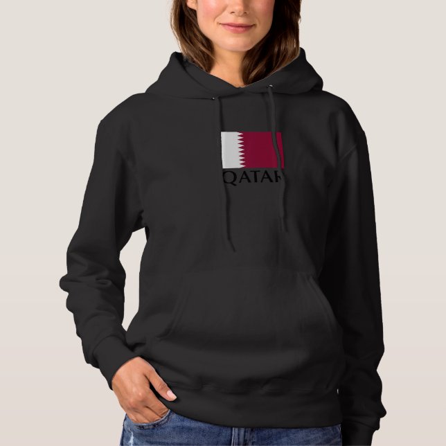 Enjoy Cool Qatar Flag  Graphic Tees & Cool Designs (Front)