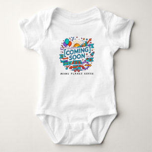 Enjoy Date Coming Soon Pregnancy Announcement Baby Bodysuit