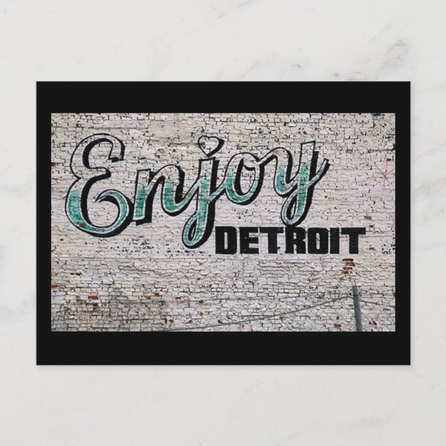 Enjoy Detroit Postcard (Front)