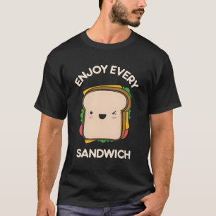 Enjoy Every Sandwich Kawaii Foodie Warren Zevon Qu T-Shirt
