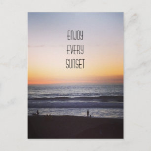 enjoy every sunset postcard