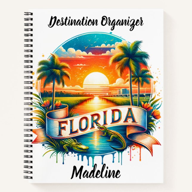Enjoy Florida's serene sunset views Notebook (Front)