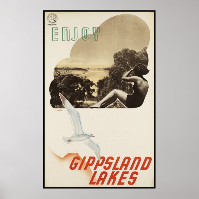 Enjoy Gippsland Lakes Poster (Front)