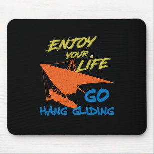 Enjoy Hang Gliding Extreme Sports Hang Glider Gift Mouse Mat