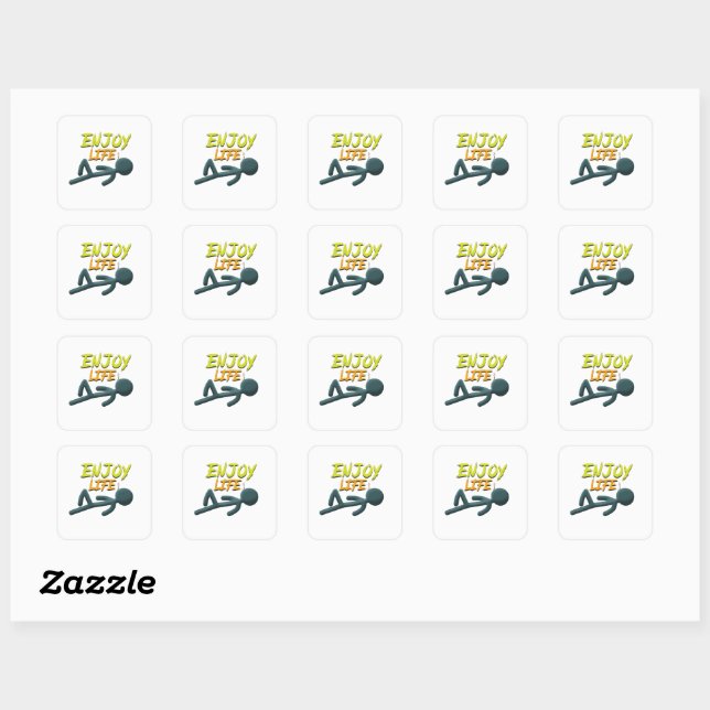 Enjoy Life Square Sticker (Sheet)