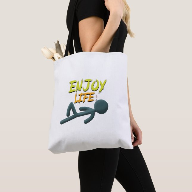 Enjoy Life Tote Bag (Close Up)