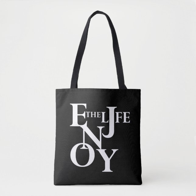 Enjoy life tote bag (Front)