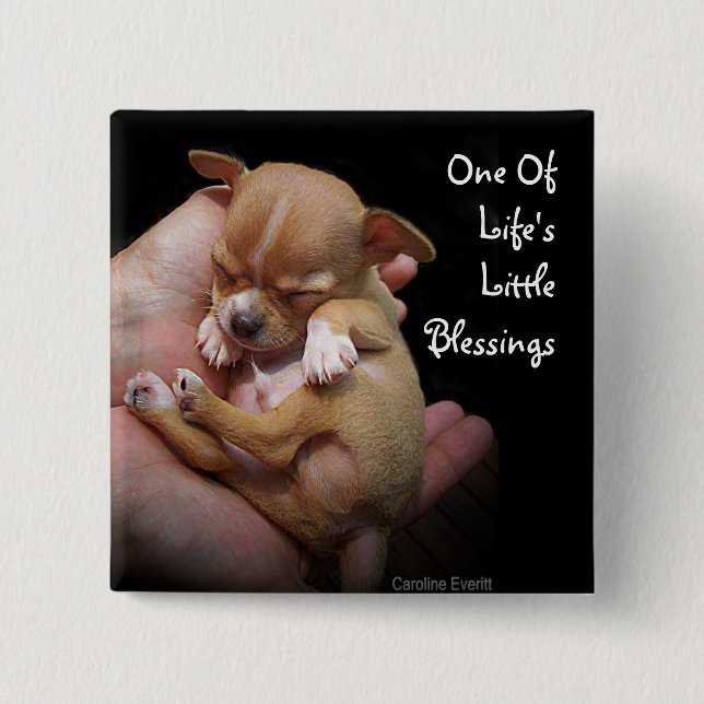 Enjoy Life's Little Blessings 15 Cm Square Badge (Front)