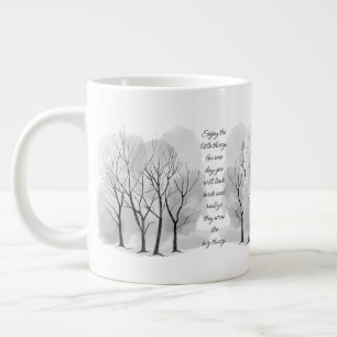 Enjoy Little Things Inspirational Life Quote Large Coffee Mug