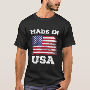 Enjoy Made In Usa With Usa Flag Graphic Cool Des T-Shirt
